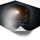 Stofband rond de zwarte-ooggalaxy-kern foto afdruk (Hoek)