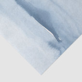 Stofblauw Aquarel Geschenk Inpak Tissuepapier (Detail)