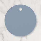 Stofblauw bedankjes labels (Achterkant)