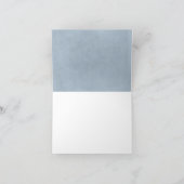 Stofblauw en baby's adem trouwdag bedankt (Binnen)