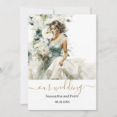 Stofblauw Eucalyptus Groen  Kaart (Voorkant)