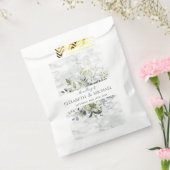 Stofblauw Eucalyptus Groene Botanische Marmer Bedankzakje (Gezegeld)