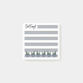 Stofblauw | Gelinieerd | Potted Cacti -  Post-it® Notes