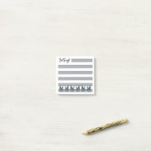 Stofblauw | Gelinieerd | Potted Cacti -  Post-it® Notes (Op bureau)