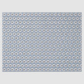 Stofblauw Herhalend Zakelijk Logo Tissuepapier (Voorkant)