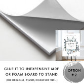 Stofblauw marinen bloemenwelkomstbord voor elke ge poster