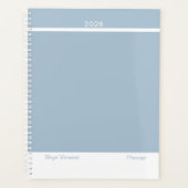 Stofblauw Modern Lay-out Groot Planner (Voorkant)