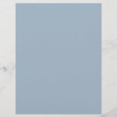 Stofblauw modern script huwelijksdrankenmenu flyer (Achterkant)