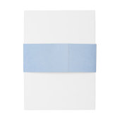 Stofblauw moderne boho-bruiloft uitnodigingen wikkel (Achterkant Voorbeeld)