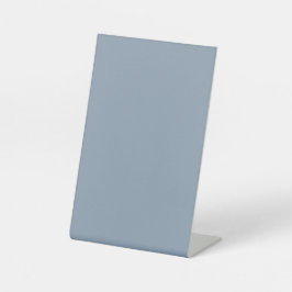 Stofblauw reclamebord met voetstuk