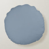 Stofblauw  rond kussen (Achterkant)