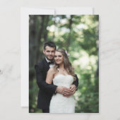 Stofblauw We Zeiden Ja Elopement Aankondiging (Achterkant)