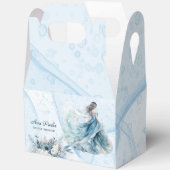 Stofblauwe Alcohol Inkt Bruid Bruiloft Feest Bedankdoosjes (Open)