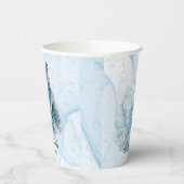 Stofblauwe Alcohol Inkt Bruid Bruiloft Feest Papieren Bekers (Links)