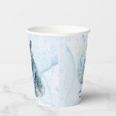 Stofblauwe Alcohol Inkt Bruid Bruiloft Feest Papieren Bekers (Rechts)