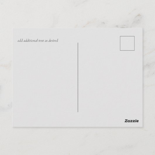 Stofblauwe Baby Shower Boho Briefkaart (Achterkant)