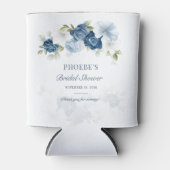 Stofblauwe bloeiende eucalyptus succulent blikjeskoeler (Voorkant)