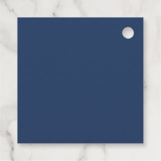 Stofblauwe Boho Bloemen Favor Tags