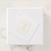 Stofblauwe Boho Bloemen Favor Tags (Met doos)