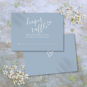 Stofblauwe Luier Raffle Baby Shower Informatiekaartje
