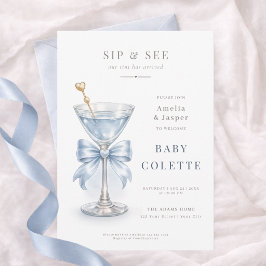 Stofblauwe Martini Coquette Baby Jongen Sip en See Kaart