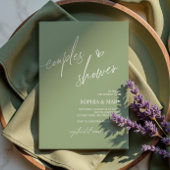 Stofblauwe minimalistische trouwfeest uitnodiging