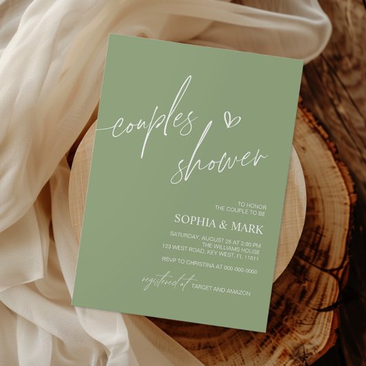 Stofblauwe minimalistische trouwfeest uitnodiging