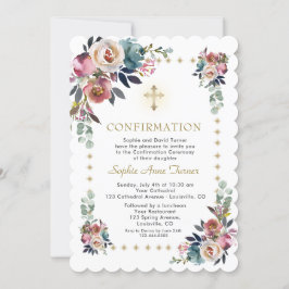 Stofblauwe Misty Rose Bloemen Glitter Bevestiging Kaart