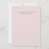 Stofblauwe Roze Bloemige Trouwbudget (Achterkant)