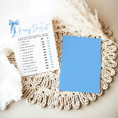 Stofblauwe strik honing doe lijst bruids douche sp kaart