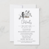 Stofblauwe Whimsical Specht Kaartjes  Kaart (Voorkant)