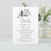 Stofblauwe Whimsical Woodpecker Kaarten  (Staand voorkant)