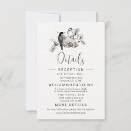 Stofblauwe Whimsical Woodpecker Kaarten 