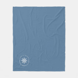 Stofblauwe winter bruiloft cadeautjes voor gasten fleece deken