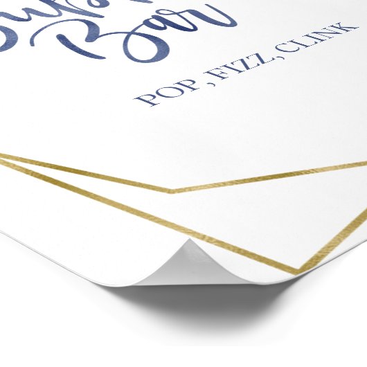 Stofblijkend Gouden Bloemenschildering Waterverf B Poster (Hoek)