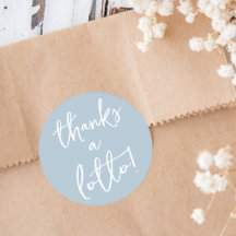 Stofbloauw Bedankt Sticker