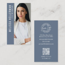 Stofbloauw Professionele Fotologo