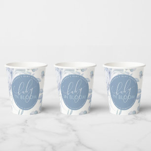 Stofbloem Baby in Bloom Baby Shower Papieren Bekers