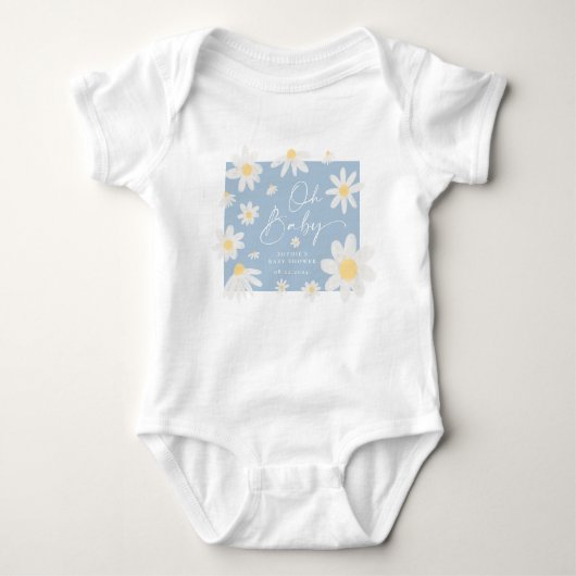 Stofbloem Baby Shower Baby Body Romper (Voorkant)