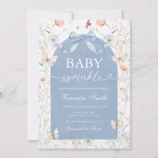 Stofbloem Baby Sprinkle Bloemenweide Kaart (Voorkant)
