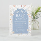 Stofbloem Baby Sprinkle Bloemenweide Kaart (Staand voorkant)
