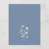 Stofbloem Blauw Bloemmotief Informatiekaartje (Achterkant)