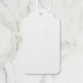 Stofbloem blauw cadeaulabels (Voorkant)