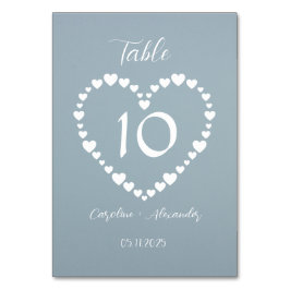 Stofbloem Blauw Eenvoudig Bloemrijk Schrift Minima Kaart