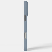 Stofbloem Blauw en Wit | Modern Initialen Monogram Case-Mate iPhone Case (Achterkant / Rechts)