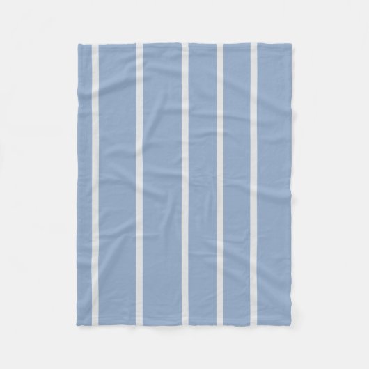 Stofbloem Blauw Fleece Deken (Voorkant)