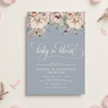 Stofbloem Blauwe Baby In Bloom QR Bloemen Baby Sho