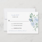 Stofbloem Blauwe Bloem RSVP | Kaartje (Voorkant)