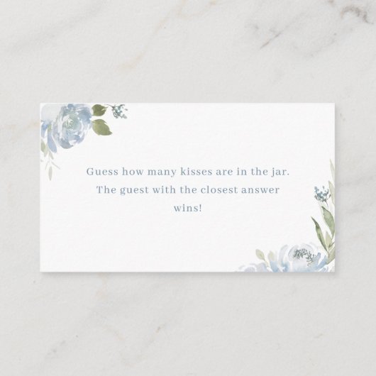 Stofbloem blauwe bloemengissing hoeveel kussen spe informatiekaartje (Achterkant)