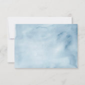 Stofbloem Blauwe Boho Koala Baby Borrel Bedankkaart (Achterkant)